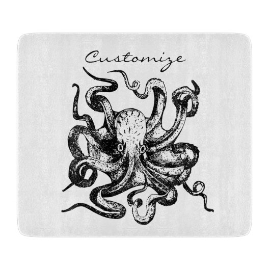 Grote octopus Thunder_Cove Snijplank (Voorkant)