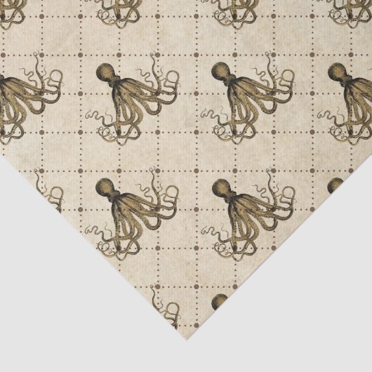 Grote  octopus tissuepapier (Detail)