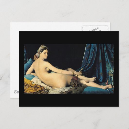 Grote Odalisque 1814 Jean Auguste Dominique Briefkaart (Voorkant / Achterkant)