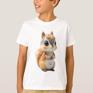 Grote Ogen Eekhoorn Bosvriend Kinderen T-shirt