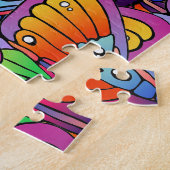 Grote ogen en vlinders legpuzzel (Zijkant)