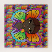 Grote ogen en vlinders legpuzzel (Horizontaal)