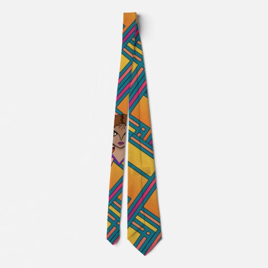 Grote ogen en vlinders stropdas (Achterkant)