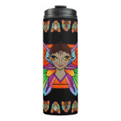 Grote ogen en vlindervleugels thermosbeker (Voorkant)