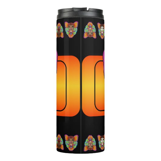 Grote ogen en vlindervleugels thermosbeker (Achterkant)