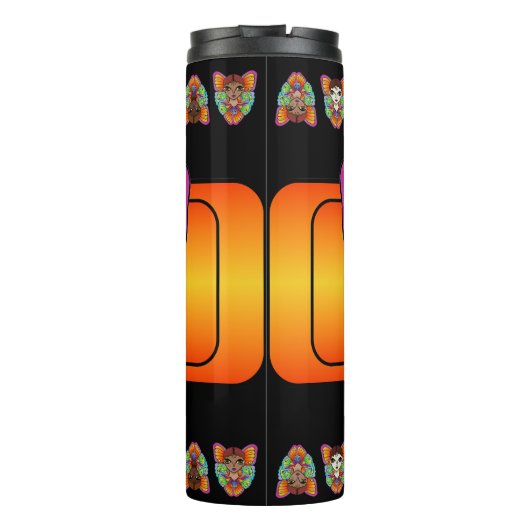 Grote ogen en vlindervleugels thermosbeker (Achterkant)