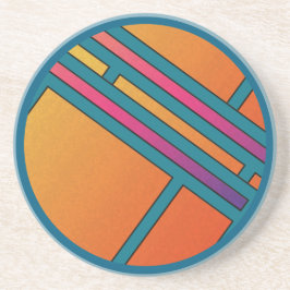 Grote ogen en vlindervleugels zandsteen onderzetter