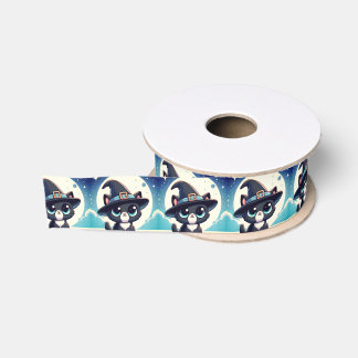Grote Ogen Kitty Heks met Volle Maan Grosgrain Lint
