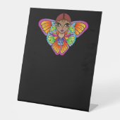 Grote Ogen Sticker Reclamebord Met Voetstuk (Voorkant)