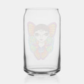 GROTE OGEN & VLINDER KAN GLAS (Achterkant)