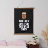 Grote ogen zijn voor de wijzen hangend wandkleed (Slaapkamer)