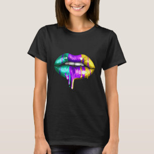 Grote olifanten in de groene Paarse en gele Golden T-shirt
