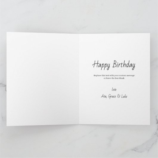 Grote Oma 4 Foto Lente Bloemen Verjaardag Kaart (Binnen)