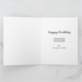 Grote Oma 4 Foto Perzik Geel Bloemen Verjaardag Kaart (Binnen)