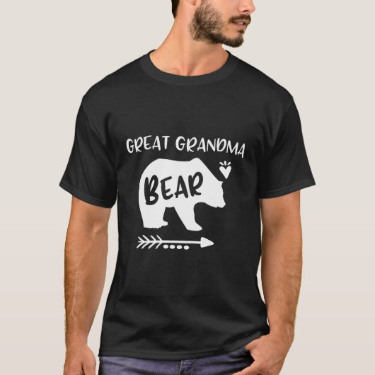Grote Oma Beer Hij Pijl Grote Oma T-shirt (Voorkant)