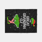 Grote Oma Elf Kerst Familie Meisjes Vrouwen Elf Fleece Deken (Voorkant (Horizontaal))