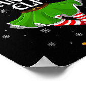 Grote Oma Elf Kerst Familie Meisjes Vrouwen Elf Poster (Hoek)