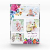 Grote oma Je bent geliefd Levendige Bloemen Fotoblokken (Voorkant)
