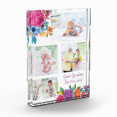 Grote oma Je bent geliefd Levendige Bloemen Fotoblokken (Links)