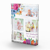 Grote oma Je bent geliefd Levendige Bloemen Fotoblokken (Rechts)