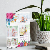 Grote oma Je bent geliefd Levendige Bloemen Fotoblokken