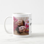 Grote Oma Kleinkinderen 2 Foto Collage Koffiemok (Links)