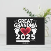 Grote oma laden 2025 zwangerschap aankondiging (Staand voorkant)