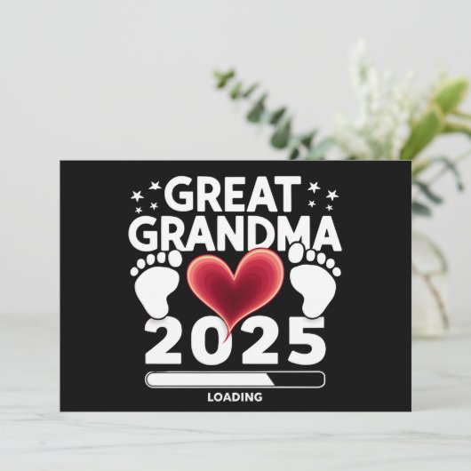 Grote oma laden 2025 zwangerschap aankondiging (Staand voorkant)
