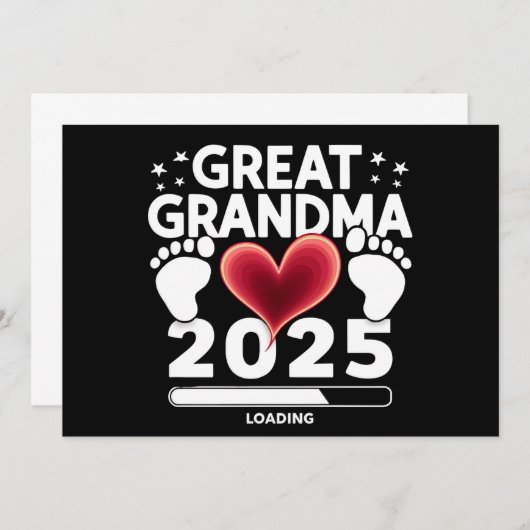 Grote oma laden 2025 zwangerschap aankondiging (Voorkant / Achterkant)