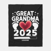 Grote oma laden 2025 zwangerschap aankondiging fleece deken (Voorkant)