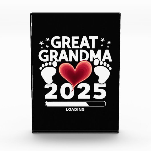 Grote oma laden 2025 zwangerschap aankondiging fotoblokken (Voorkant)