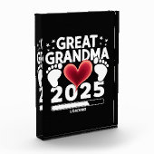 Grote oma laden 2025 zwangerschap aankondiging fotoblokken (Links)