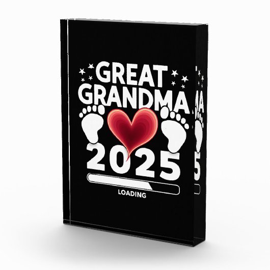 Grote oma laden 2025 zwangerschap aankondiging fotoblokken (Rechts)