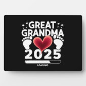 Grote oma laden 2025 zwangerschap aankondiging fotoplaat (voorkant)