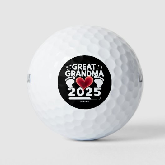Grote oma laden 2025 zwangerschap aankondiging golfballen (Voorkant)