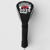 Grote oma laden 2025 zwangerschap aankondiging golfheadcover (Voorkant)