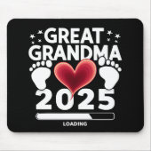 Grote oma laden 2025 zwangerschap aankondiging muismat (Voorkant)
