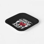 Grote oma laden 2025 zwangerschap aankondiging papieren bordje (Gebogen)