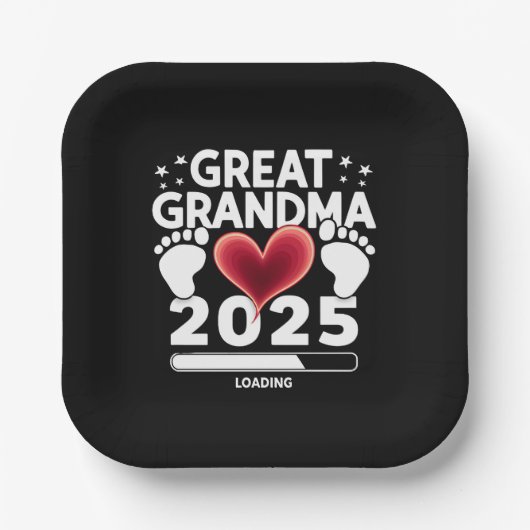 Grote oma laden 2025 zwangerschap aankondiging papieren bordje (Voorkant)