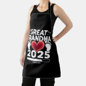 Grote oma laden 2025 zwangerschap aankondiging schort (Insitu)