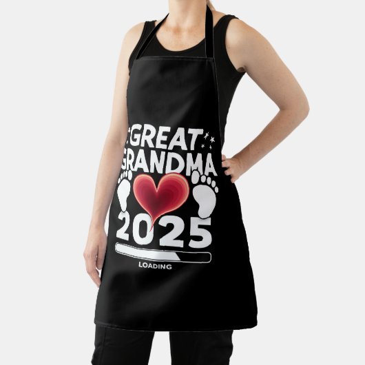 Grote oma laden 2025 zwangerschap aankondiging schort (Insitu)