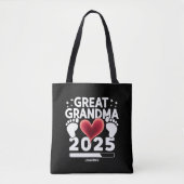 Grote oma laden 2025 zwangerschap aankondiging tote bag (Voorkant)