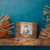 Grote Oma Modern Hout Elegante Kleinkinderen Foto Fotoplaat (Zijkant)