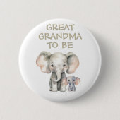 Grote oma om Baby shower Button Wild One (Voorkant)
