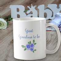 Grote oma om nieuwe baby jongen brouwen blauw te z