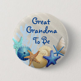 Grote oma om te zijn, een dik Baby shower Ronde Button 5,7 Cm