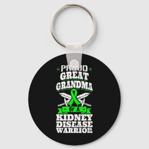 Grote oma van een nierziekte krijger renale CK Sleutelhanger