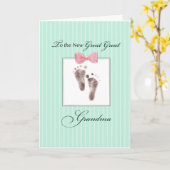 Grote oma van Grote kleindochter Kaart (Gele Bloem)