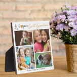 Grote oma, we houden van je | Kleinkinderen 4 Foto Fotoplaat<br><div class="desc">Grote oma,  we houden van je | Kleinkinderen 4 Fotocollage Plaque — Maak je eigen 4 afbeelding lijst gepersonaliseerd met 4 favoriete kleinkinderen foto's en namen. Maakt een schattig aandenken cadeau voor overgrootmoeder voor Kerstmis,  verjaardag,  moederdag,  grootouders dag en andere speciale dagen.</div>