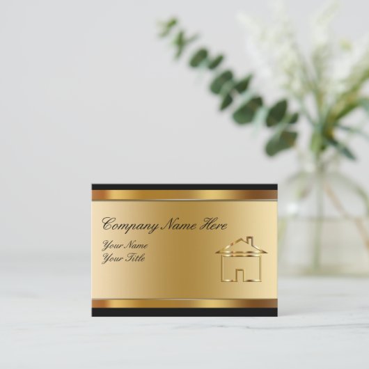 Grote onroerend goed Visitekaartjes (Staand voorkant)